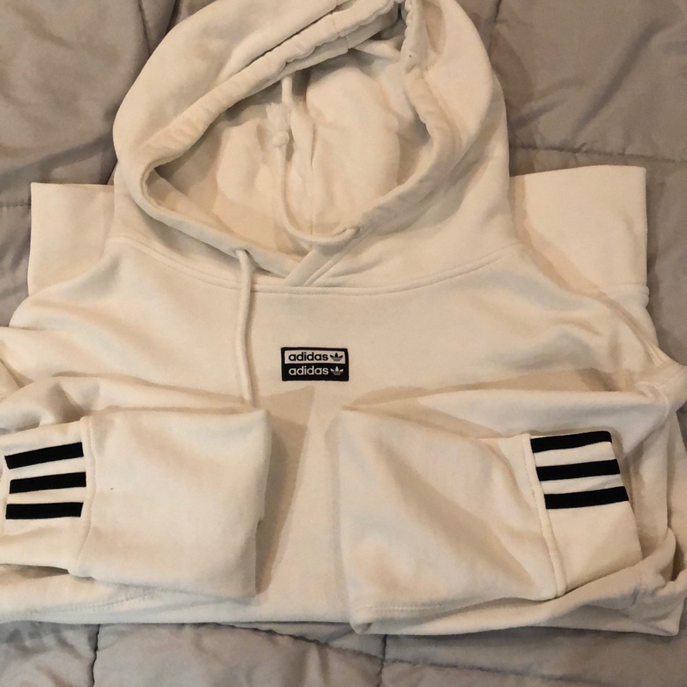 Adidas White Hoodie